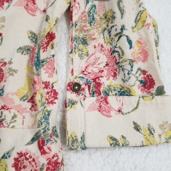 Vintage Norm Thompson Floral Blazer or Jacket - Made in India - XL - Picture 5 of 11